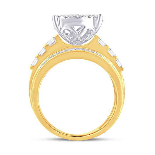 10 Karat Yellow Gold 2.00 Carat Diamonds Pear Ladies Ring-0226255-YG (Size 9)