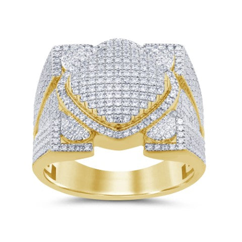 10 Karat Yellow Gold 1.14 Carat Diamonds Fashion Men's Ring-0329219-YG