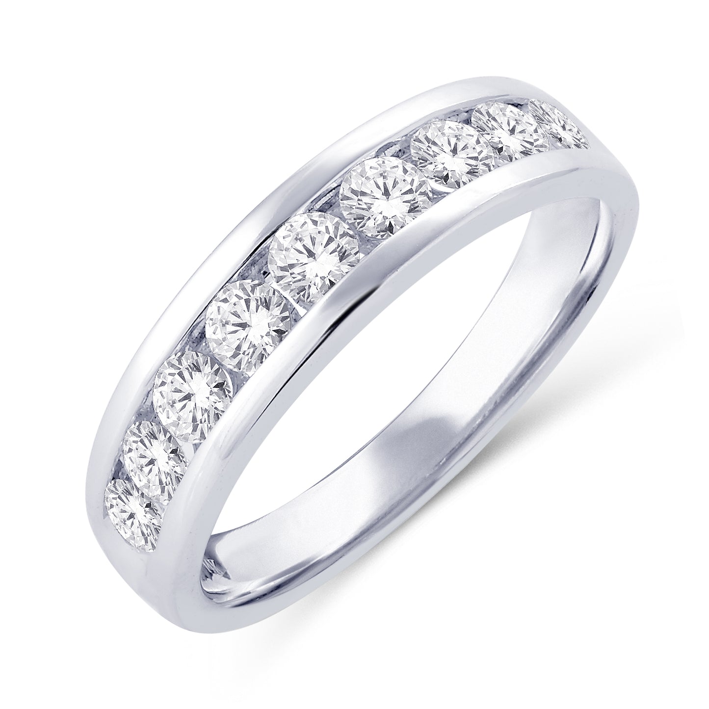 10 Karat White Gold 0.25 Carat Diamonds Classic Ladies Band-0725117-WG