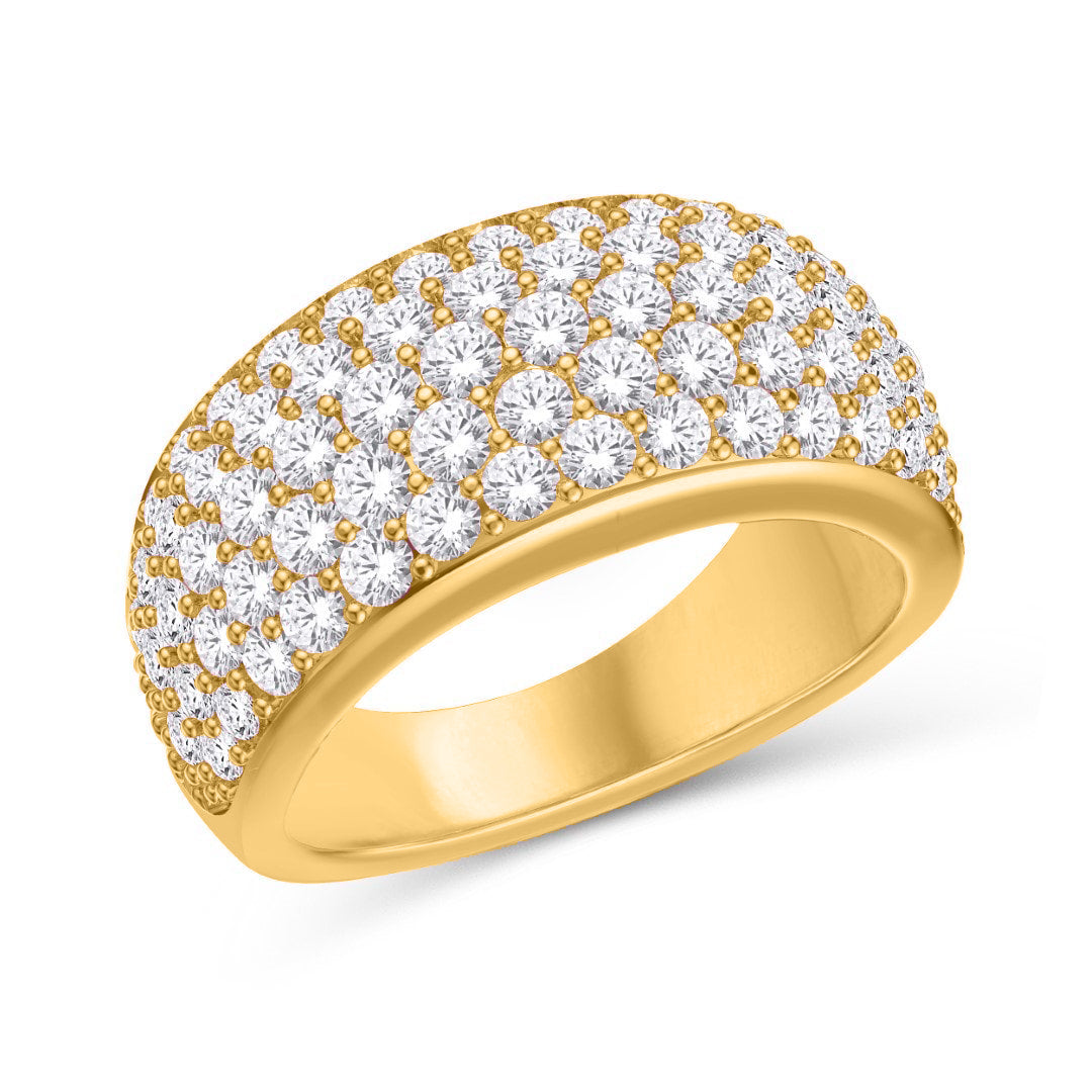 10 Karat All Yellow Gold 3.00 Carat Diamonds Fashion Ladies Band-0725928-ALY