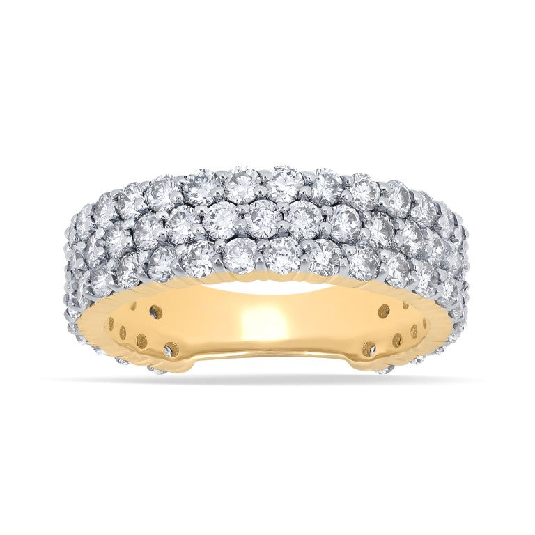 10 Karat Yellow Gold 2.49 Carat Diamonds Classic Ladies Band-0750003-YG