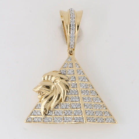 10K 0.25CT D-LION HEAD