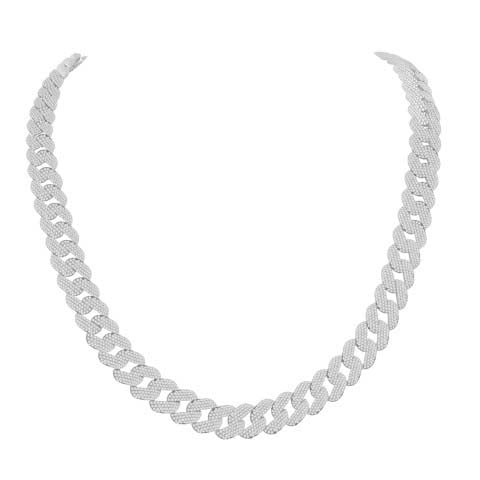 10 Karat Yellow Gold 27.32 Carat Diamonds Cuban Link Chain (22 INCH)-1432059-YG