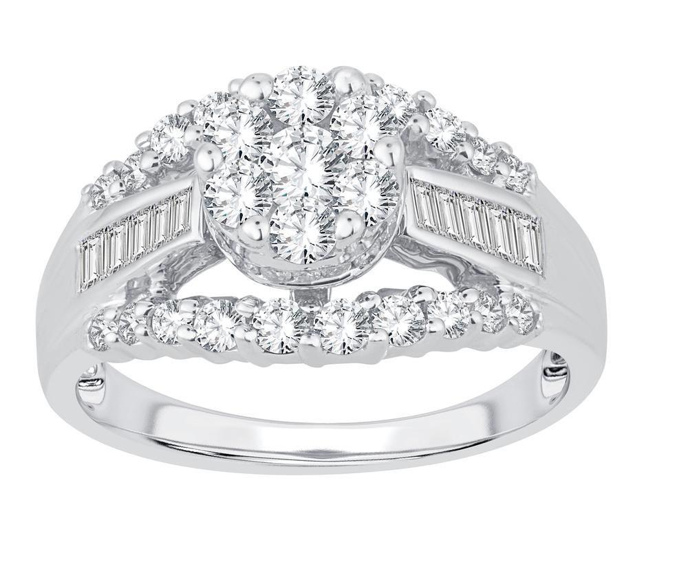 14K 1.00ct Diamond Bridal Ring