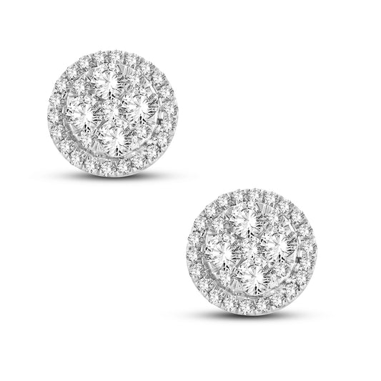 14K 0.67CT Diamond Earring