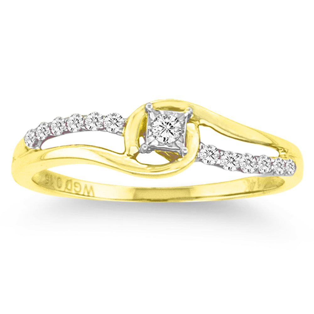 14K 0.15CT Diamond RING