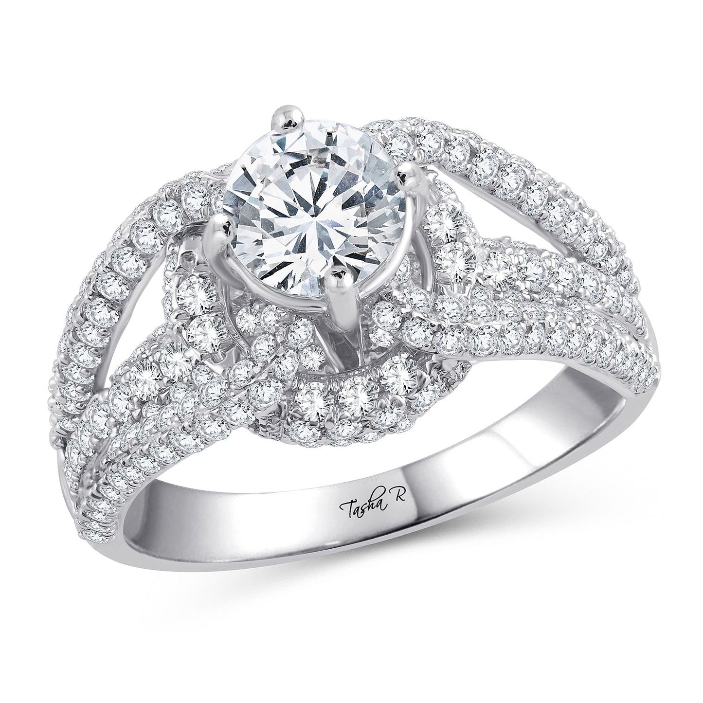 14K 2.03CT Diamond SEMI MOUNT