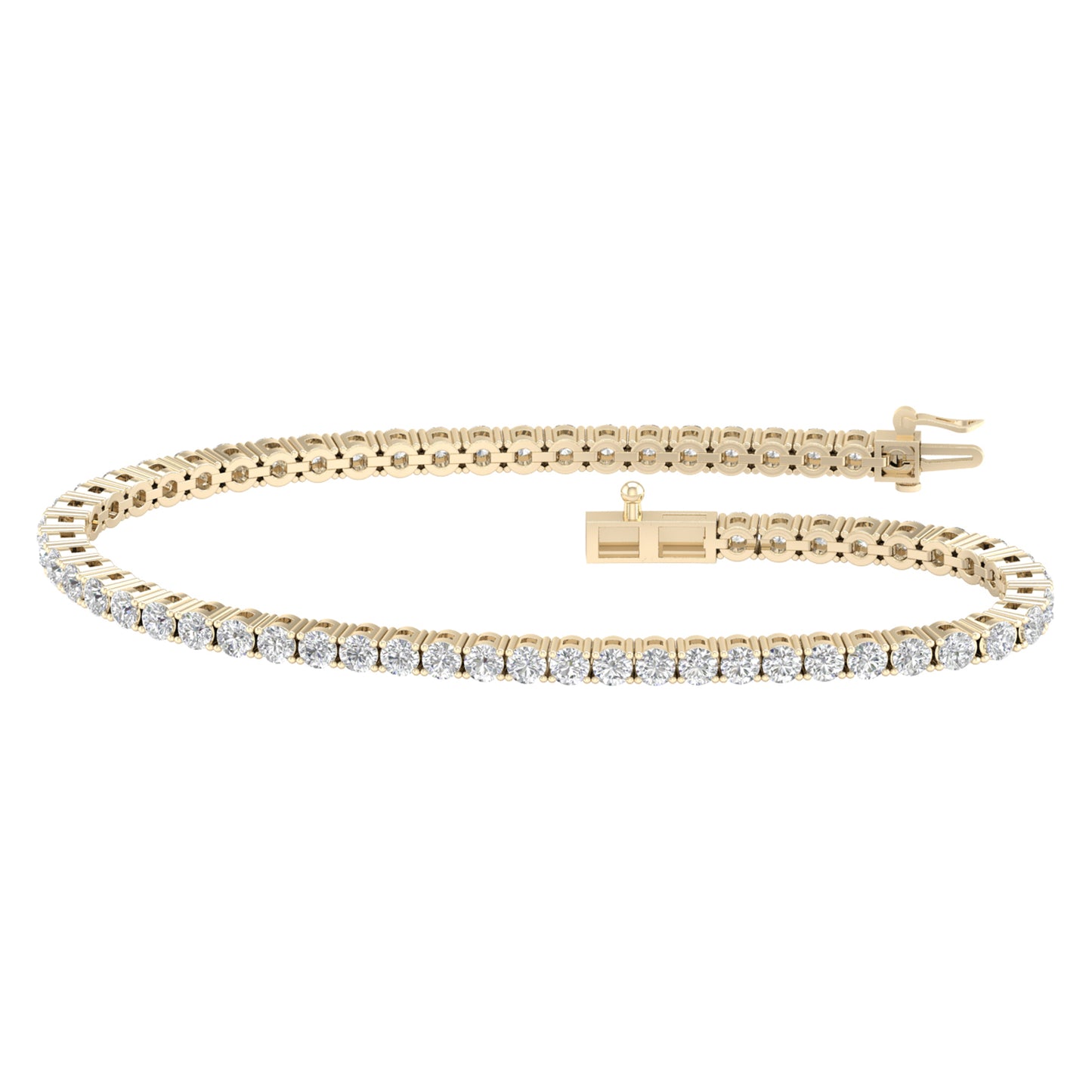 14K 5.00CT Certified Lab Grown Diamond Bracelet ( IGI Certified )