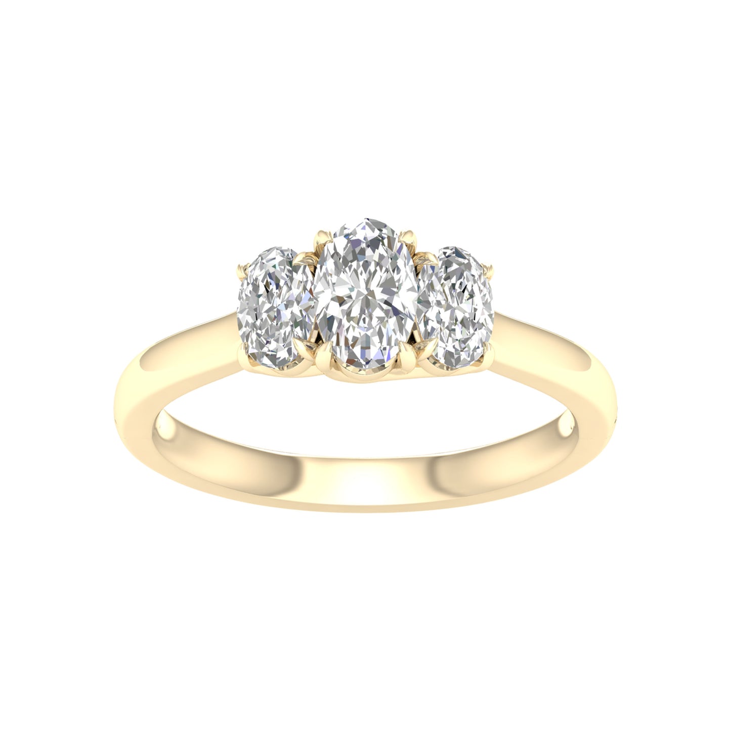 14K 1.00CT Certified Lab Grown Diamond Ring ( IGI Certified )