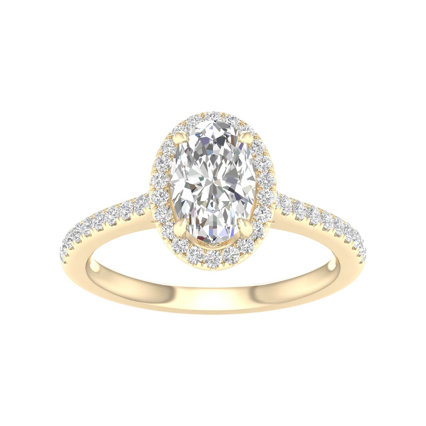 14K 1.75CT Certified Lab Grown Diamond Ring ( IGI Certified )