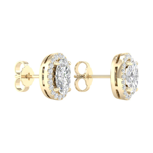 14K 2.25ct Lab Grown Diamond Earrings