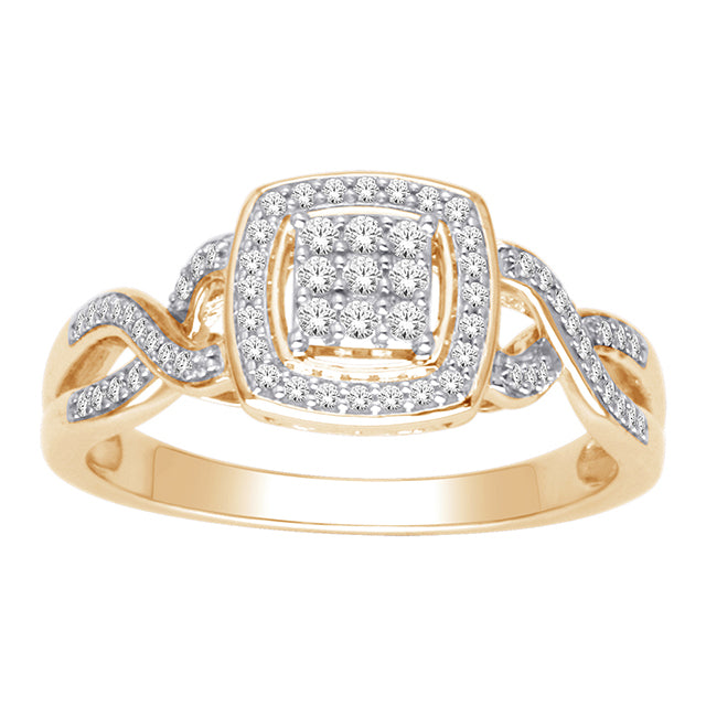 10K 0.25CT D-LADIES RINGS
