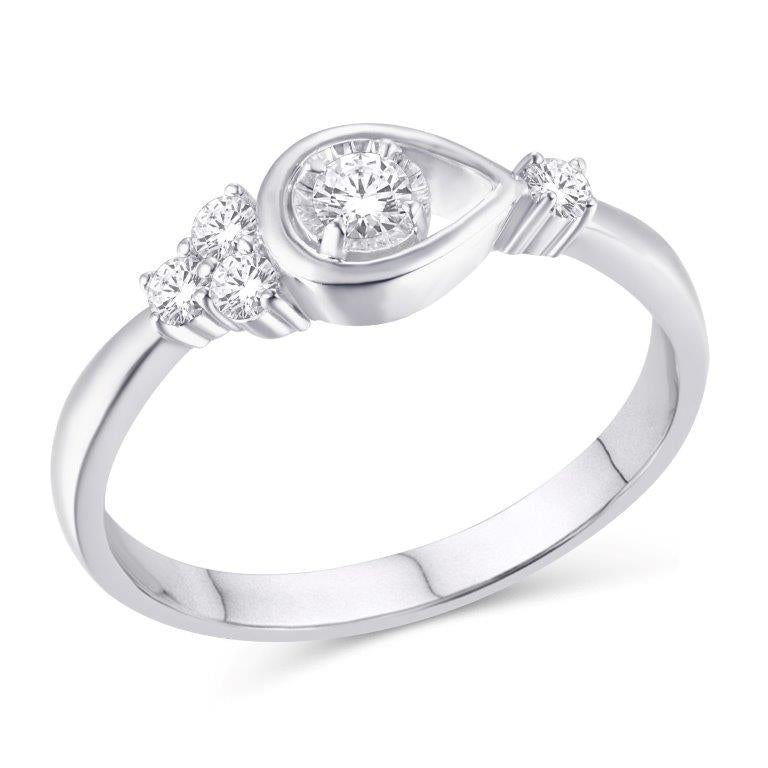 10 Karat Yellow Gold 0.20 Carat Diamonds Fashion Ladies Ring-0226211-YG