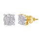 10 Karat Yellow Gold 0.15 Carat Diamonds Classic Round Earrings-0120403-YG
