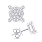 10 Karat White Gold 0.15 Carat Diamonds Round Earrings-0125849-WG