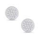 10 Karat White Gold 0.10 Carat Diamonds Round Earrings-0126032-WG
