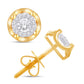 10 Karat Yellow Gold 0.14 Carat Diamonds Round Earrings-0126080-YG