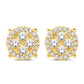 10 Karat All Yellow Gold 0.20 Carat Diamonds Round Stud Earrings-0126212-ALY
