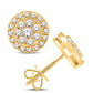10 Karat All Yellow Gold 0.25 Carat Diamonds Round Stud Earrings-0126227-ALY