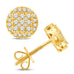 10 Karat All Yellow Gold 0.25 Carat Diamonds Round Earrings-0126230-ALY