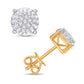 10 Karat Yellow Gold 0.12 Carat Diamonds Round Earrings-0128052-YG