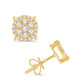 14 Karat All Yellow Gold 0.33 Carat Diamonds Round Earrings-0128091-ALY