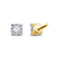 10 Karat Yellow Gold 0.10 Carat Diamonds Round Earrings-0129051-YG