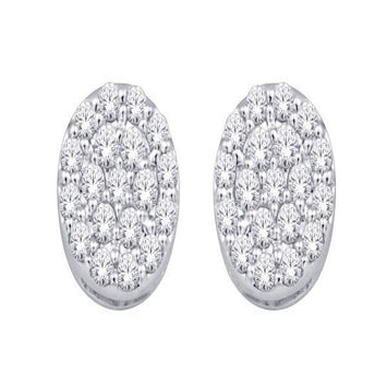10 Karat Yellow Gold 0.33 Carat Diamonds Round Earrings-0129265-YG
