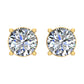 14 Karat Yellow Gold 0.64 Carat Diamonds Round Earrings-0130036-YG