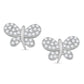 10 Karat White Gold 0.43 Carat Diamonds Butterfly Earrings-0132123-WG