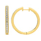 10 Karat All Yellow Gold 1.83 Carat Diamonds Classic Hoops Earrings-0132159-ALY