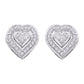10 Karat Yellow Gold 0.15 Carat Diamonds Heart Earrings-0135341-YG