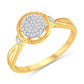 10 Karat Yellow Gold 0.13 Carat Diamonds Round Ladies Ring-0224019-YG