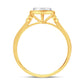 10 Karat Yellow Gold 0.13 Carat Diamonds Round Ladies Ring-0224019-YG
