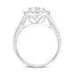 10 Karat White Gold 0.47 Carat Diamonds Oval Ladies Ring-0224027-WG