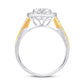 10 Karat Two-tone (White and Yellow) Gold 0.47 Carat Diamonds Pear Ladies Ring-0224030-WY