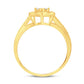 10 Karat Yellow Gold 0.08 Carat Diamonds Heart Ladies Ring-0224035-YG