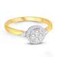 10 Karat Yellow Gold 0.25 Carat Diamonds Round Ladies Ring-0224044-YG