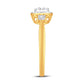 10 Karat Yellow Gold 0.25 Carat Diamonds Round Ladies Ring-0224044-YG
