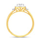 10 Karat Yellow Gold 0.25 Carat Diamonds Round Ladies Ring-0224044-YG