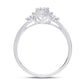 10 Karat White Gold 0.24 Carat Diamonds Pear Ladies Ring-0224045-WG