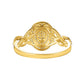 10 Karat Yellow Gold 0.23 Carat Diamonds Oval Ladies Ring-0225672-YG