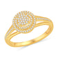 10 Karat Yellow Gold 0.17 Carat Diamonds Round Ladies Ring-0225674-YG