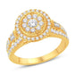 10 Karat Yellow Gold 0.96 Carat Diamonds Round Ladies Ring-0225925-YG