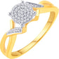 10 Karat Yellow Gold 0.08 Carat Diamonds Round Ladies Ring-0225967-YG