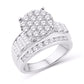 10 Karat White Gold 0.50 Carat Diamonds Round Ladies Ring-0226057-WG
