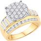 10 Karat Yellow Gold 1.00 Carat Diamonds Round Ladies Ring-0226067-YG