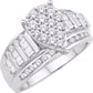 10 Karat White Gold 1.00 Carat Diamonds(L) Pear Cinderella Ladies Ring-0226137-WG