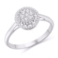 10 Karat White Gold 0.15 Carat Diamonds Round Ladies Ring-0226200-WG