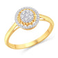 10 Karat Yellow Gold 0.15 Carat Diamonds Round Ladies Ring-0226200-YG